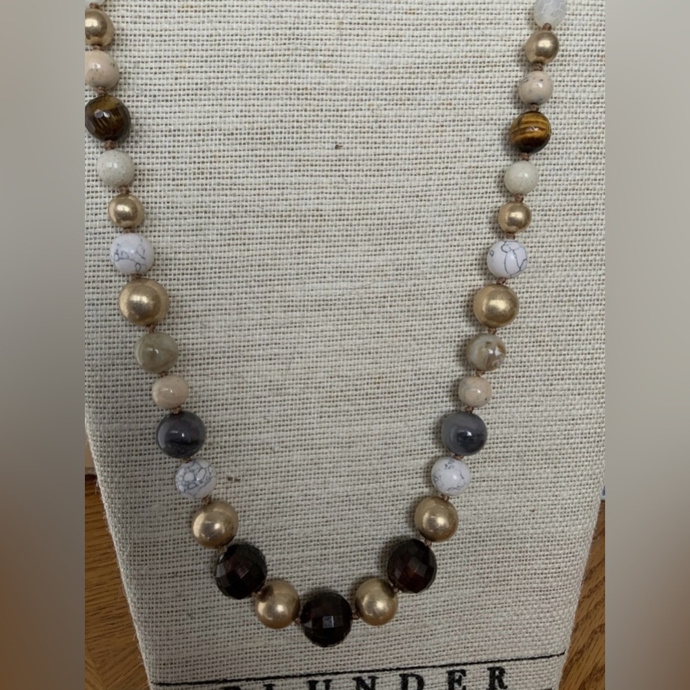 2/$30 PLUNDER “ROWAN” EXQUISITE BEAD NECKLACE - BRAND NEW!